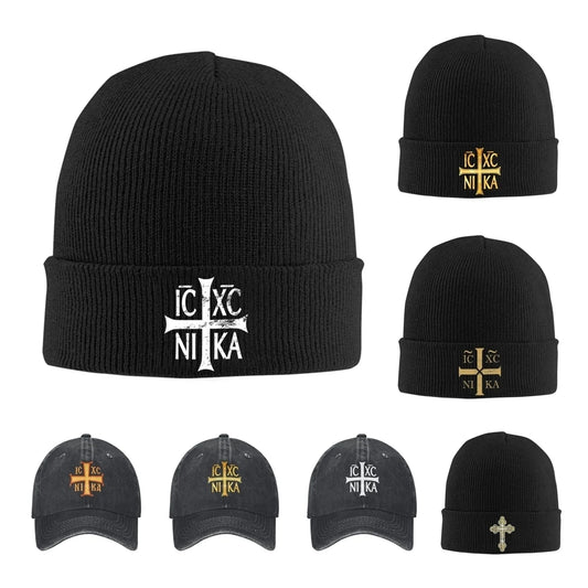 IC XC NIKA Cross Christian Orthodox Hat