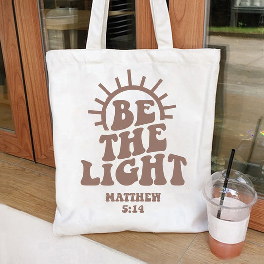 Vintage BeThe Light Tote Bag