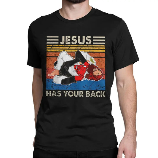 Jesus Has Your Back Creative 100% Cotton Tees