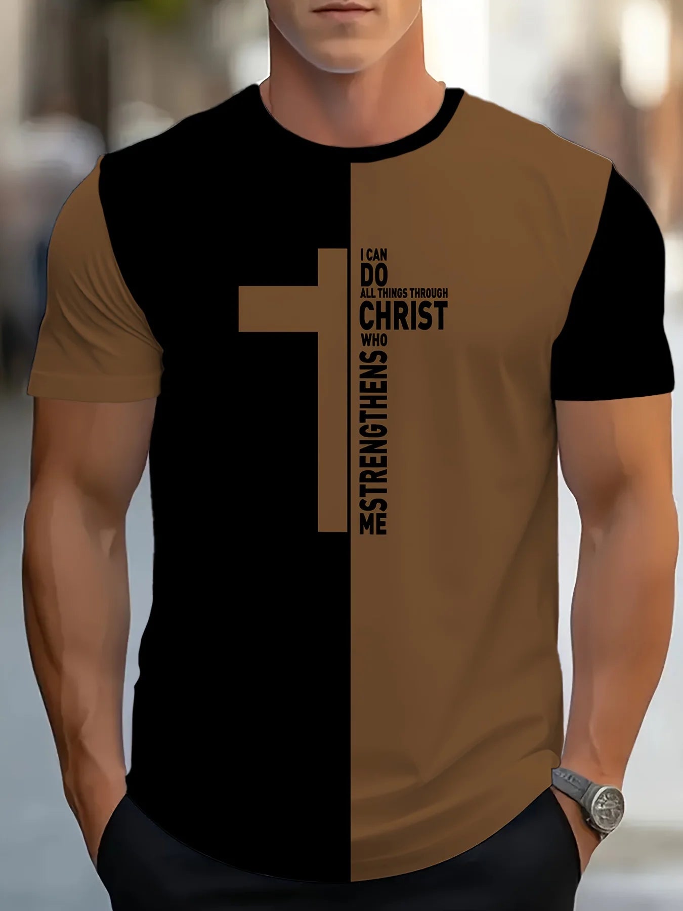 Christian Scripture Bible Graphic Cross T-shirt