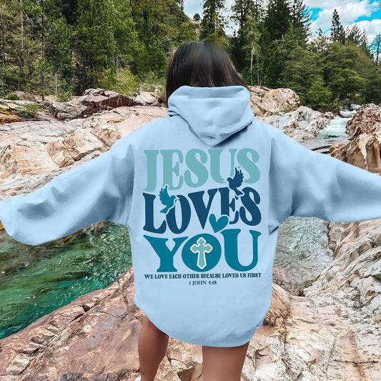 Jesus Loves You Christian Hoodie