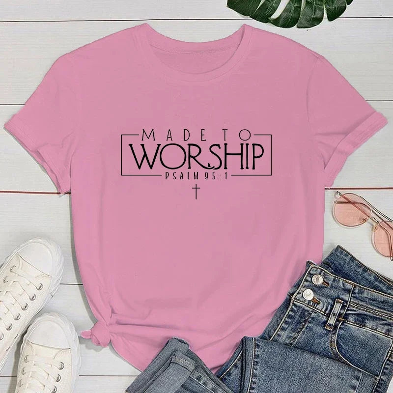 Made To Worship Printed T-Shirt