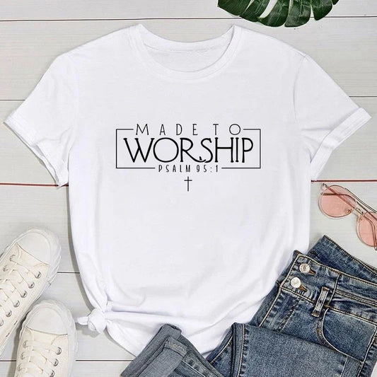 Made To Worship Printed T-Shirt
