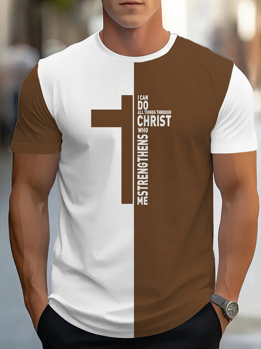 Christian Scripture Bible Graphic Cross T-shirt