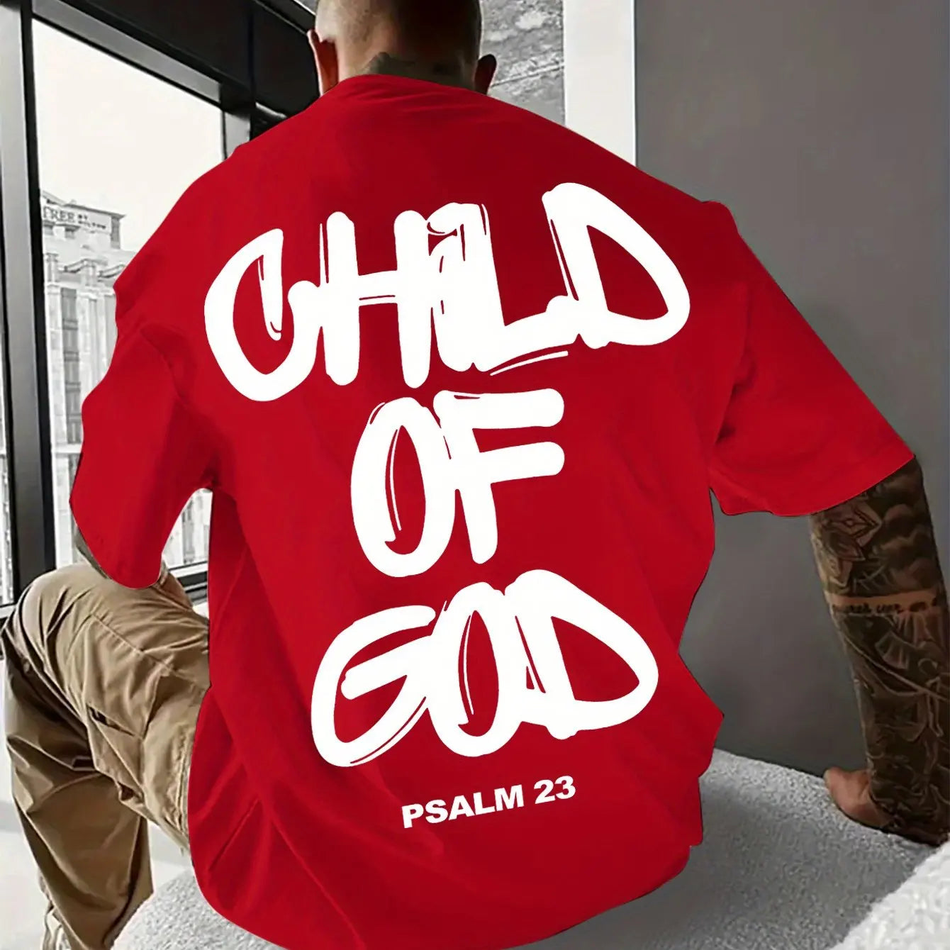 Religious Comfort Psalm 23 Graphic Print Tee
